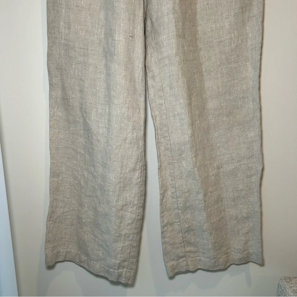 Reformation Linen Pants Oatmeal Size Small